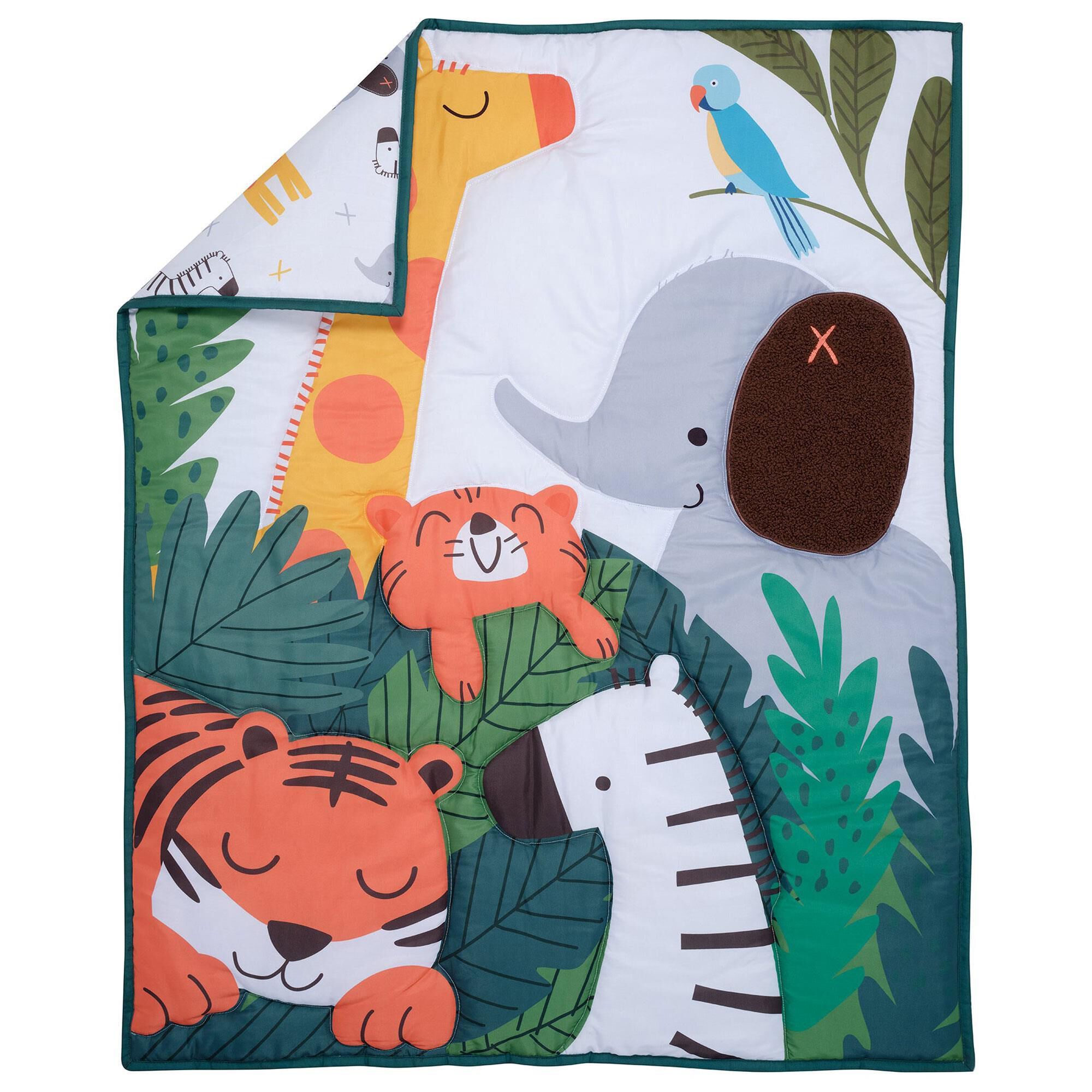 Lambs & Ivy Lollipop Jungle 3-Piece Crib Bedding Set in Gray