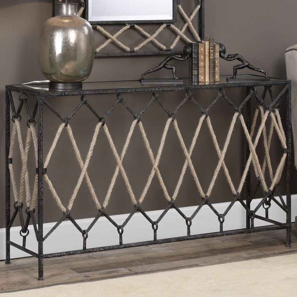 Uttermost Darya Console Table in Grey, , large