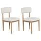 Ashley Sawdyn Dining Chair Set of 2 in White and Light Brown, , large