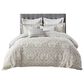 Hampton Park Manor 8-Piece Queen Comforter Set in Grey, , large