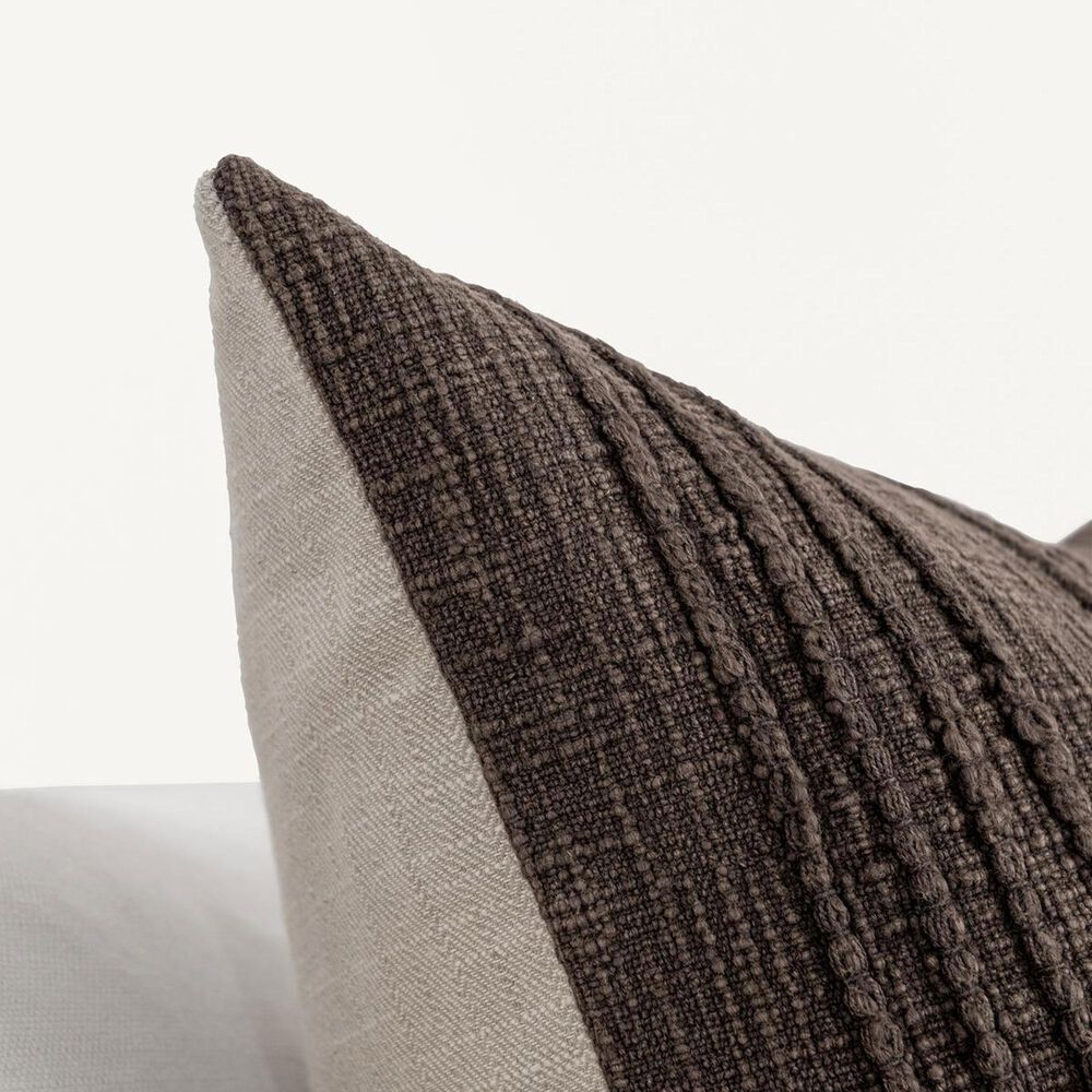 Classic Home SLD Gratitude 22" x 22" Throw Pillow in Ganache Brown, , large