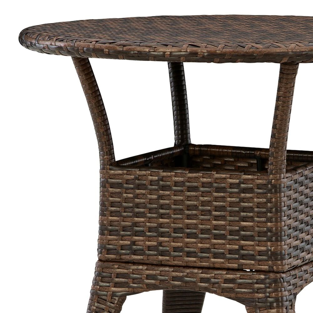 Ashley Mimis Reef 3-Piece Patio Bistro Set in Brown, , large