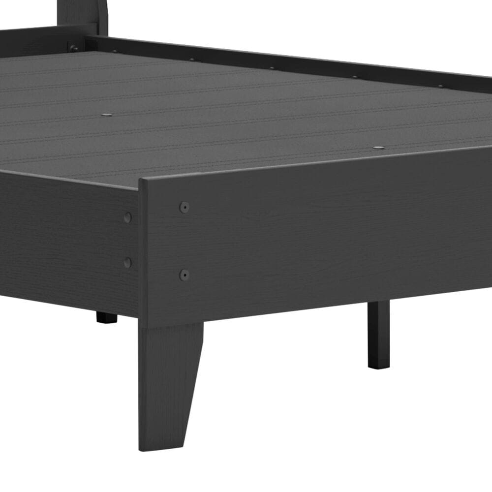 Ashley Socalle Queen Platform Bed in Matte Black, , large