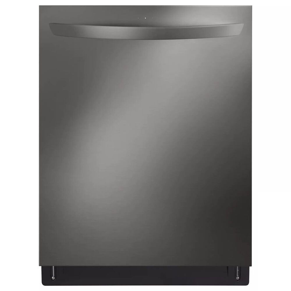 LG 4-Piece Kitchen Package with 26 Cu. Ft. French Door Refrigerator, Gas Range and Bar Handle Dishwasher in Black Stainless Steel, , large