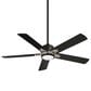 Minka-Aire Stout 54" Ceiling Fan with LED Light Kit in Coal, , large