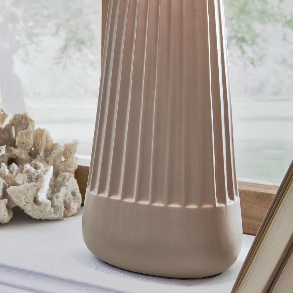 Ashley Dellner Ceramic Table Lamp in Mocha, , large