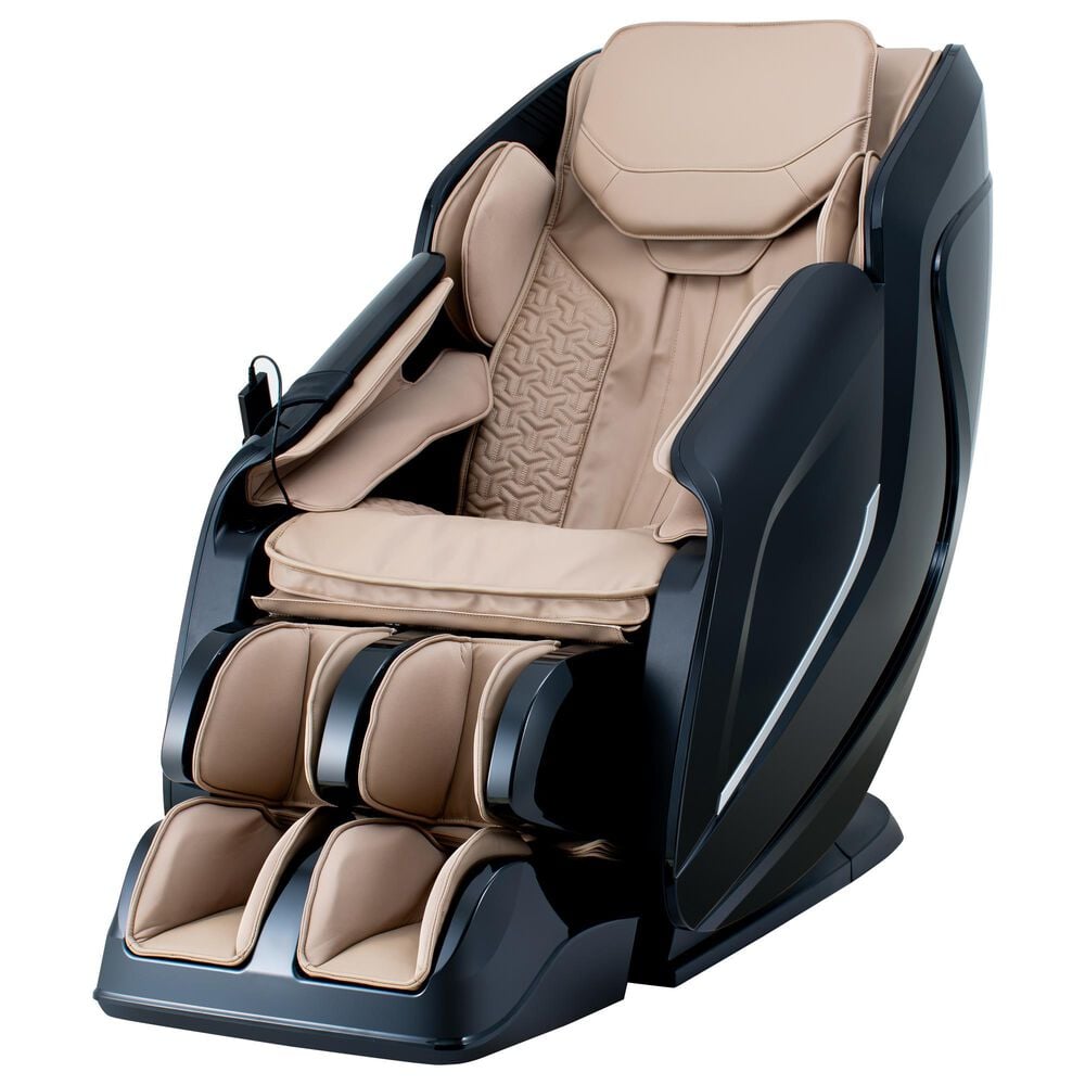Cozzia Shiatsu Massage Chair with 2D Li Flex Track in Champagne, , large