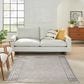 Nourison Desire 9" x 12" Grey, Silver and White Area Rug, , large