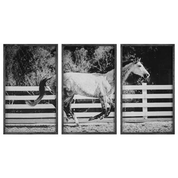Uttermost Galloping Forward 35" x 21" Prints in Black (Set of 2), , large