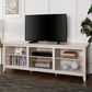 Walker Edison Essential 70" TV Stand in White Wash, , large