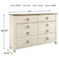 Ashley Willowton 5-Piece King Bedroom Set in Whitewash, , large
