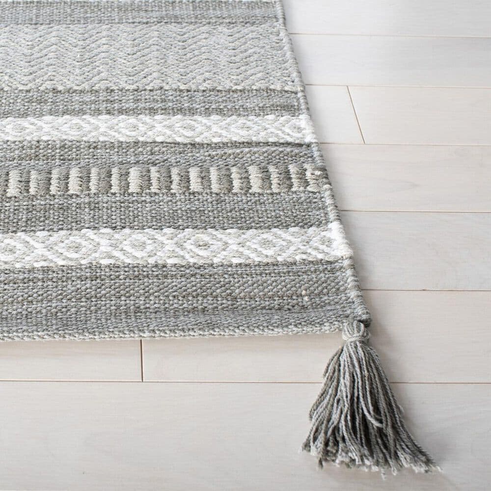 Safavieh Montauk MTK214F 5&#39; x 8&#39; Grey and Ivory Area Rug, , large