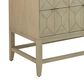 James Martin Vanities Emmeline 48" Single Vanity in Pebble Oak with Single Hole 3 cm White Zeus Quartz Top & Backsplash, , large