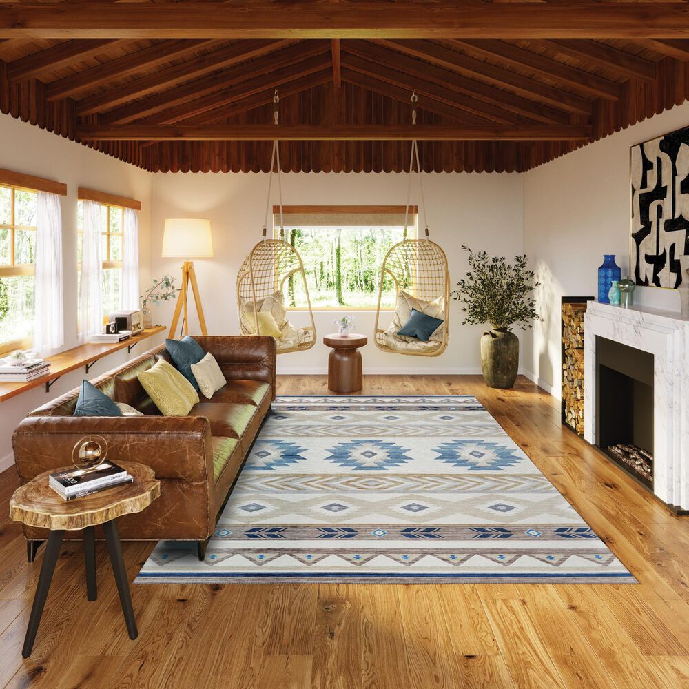 Dalyn Rug Company Phoenix PH3 5&#39; x 7&#39;6&quot; Ivory Indoor/Outdoor Area Rug, , large