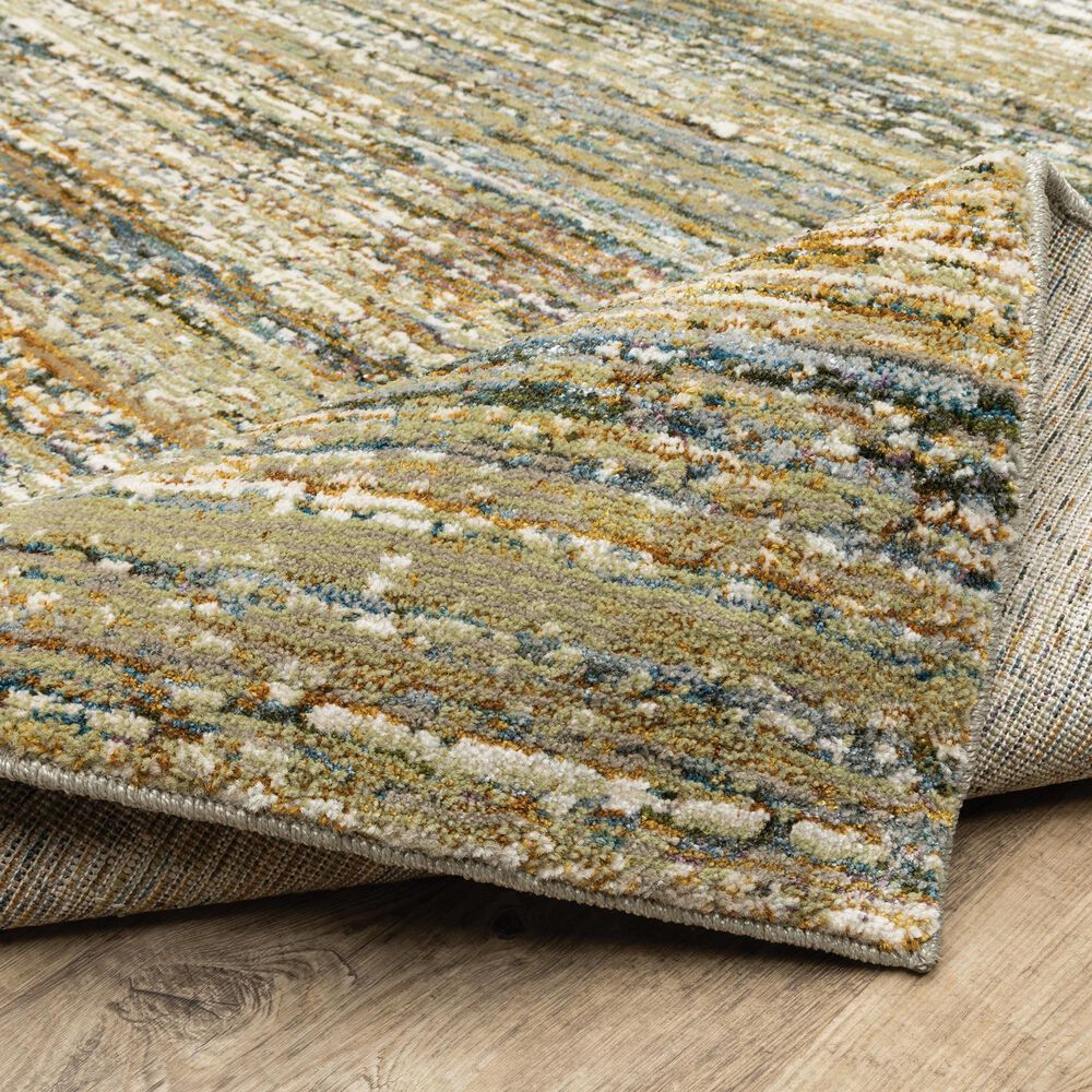 Oriental Weavers Atlas 8037J Gold 2'3" x 8' Runner, , large