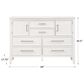 New Heritage Design Andover 6 Drawer Dresser in White, , large