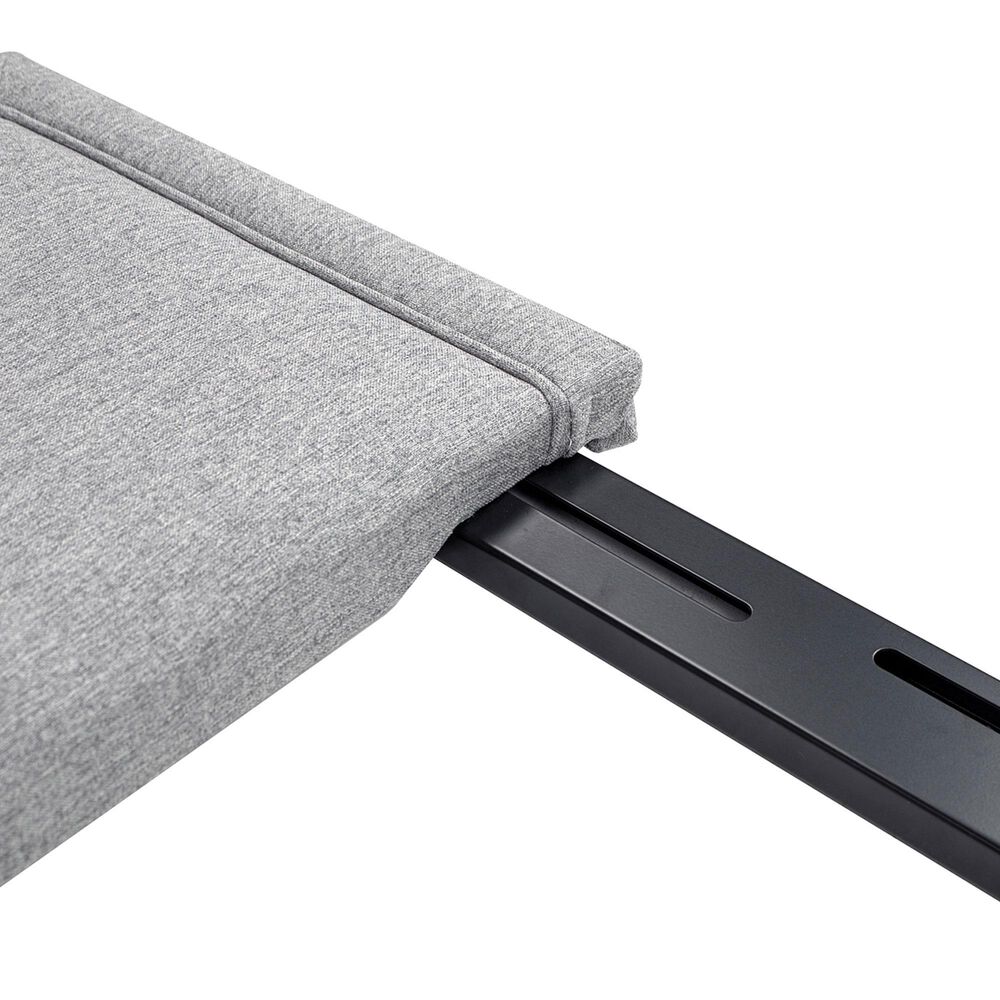 Jennifer Taylor Home Catherine Queen Upholstered Panel Headboard in Light Grey, , large