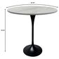 Leisuremod Verve 36" Round Bar Height Dining Table with Resin Top in Black and White - Table Only, , large