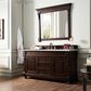 James Martin Vanities Brookfield 60" Single Bathroom Vanity in Burnished Mahogany with 3 cm Lime Delight Quartz Top and Rectangular Sink, , large