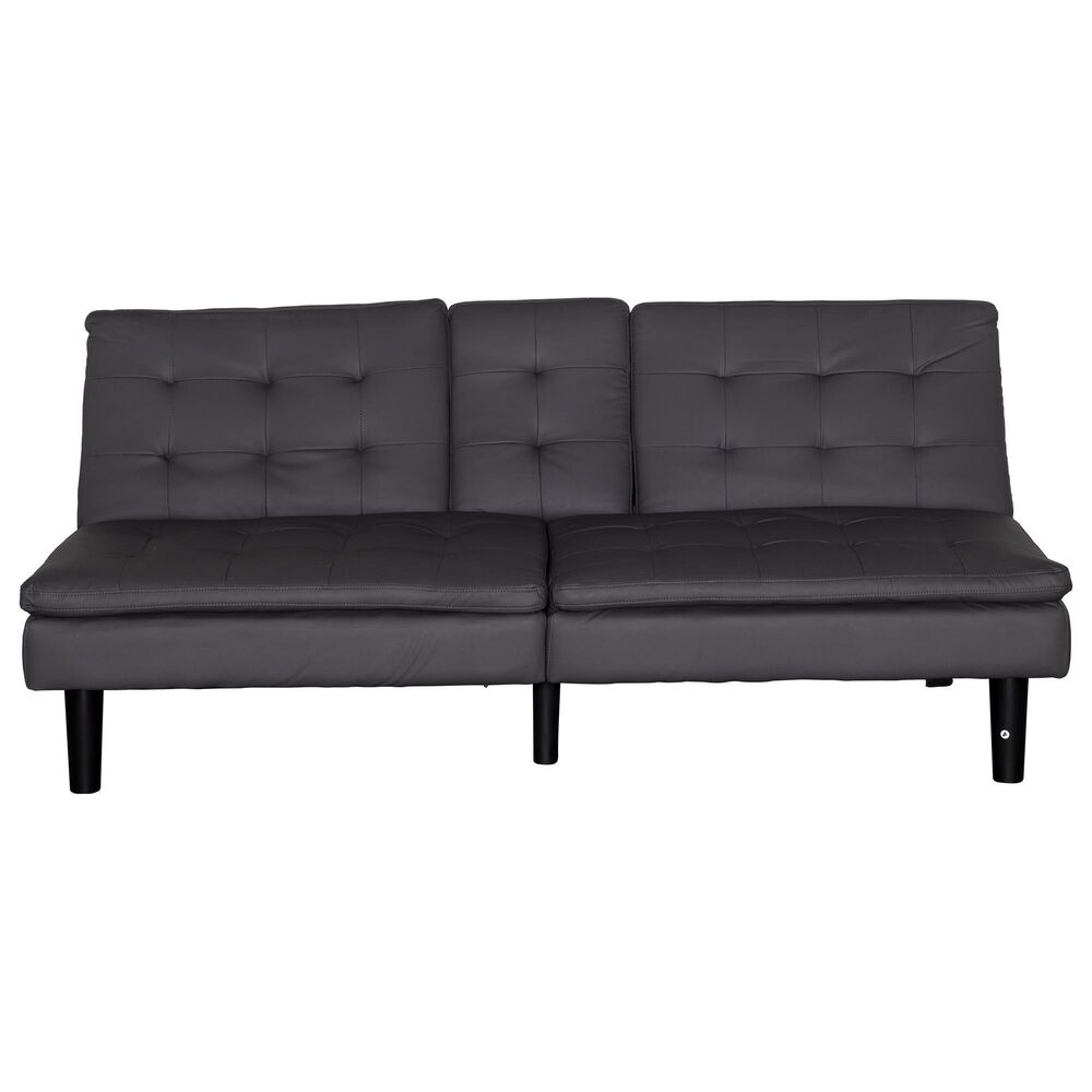 Furniture of America Futon with Dropdown in Gray, , large