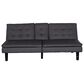 Furniture of America Futon with Dropdown in Gray, , large
