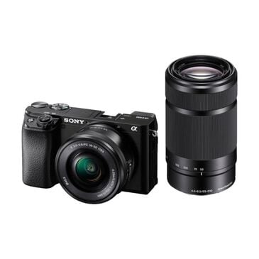 Sony Alpha 6100 Mirrorless Camera 2-Lens Kit with E PZ 16-50mm and E 55-210mm Lenses in Black, , large
