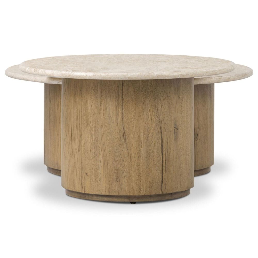 Four Hands Toro Coffee Table in Cappuccino and Rubbed Light Oak, , large