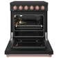 Thor Kitchen Gordon Ramsay 4.6 Cu. Ft. Professional Freestanding Electric Range with Rose Gold Handle Kit in Black, , large