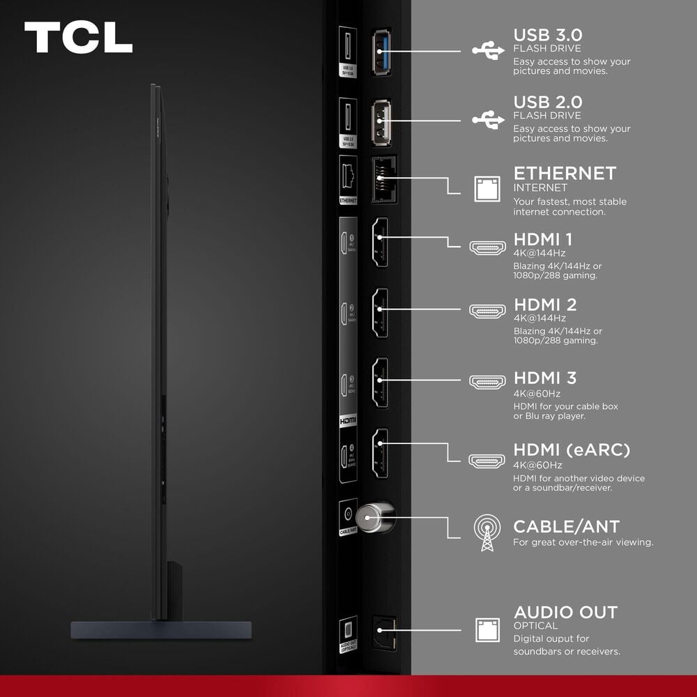 TCL 98" M9LF Series 4K UHD HDR Mini LED - Smart TV with Fire TV in Black, , large