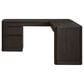 Wycliff Bay Tulane L-Shape Desk with Open Return in Dark Chocolate, , large