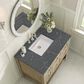 James Martin Vanities Breckenridge 36" Single Vanity in Whitewashed Oak with 3 cm Parisien Bleu Quartz Top, , large