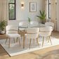LumiSource Clara Dining Table in Gold and Clear - Table Only, , large