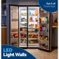 GE Appliances 27.7 Cu. Ft. Side-By-Side Refrigerator with LED Light Walls and Extra Tall Dispenser in Fingerprint Resistant Stainless Steel, , large