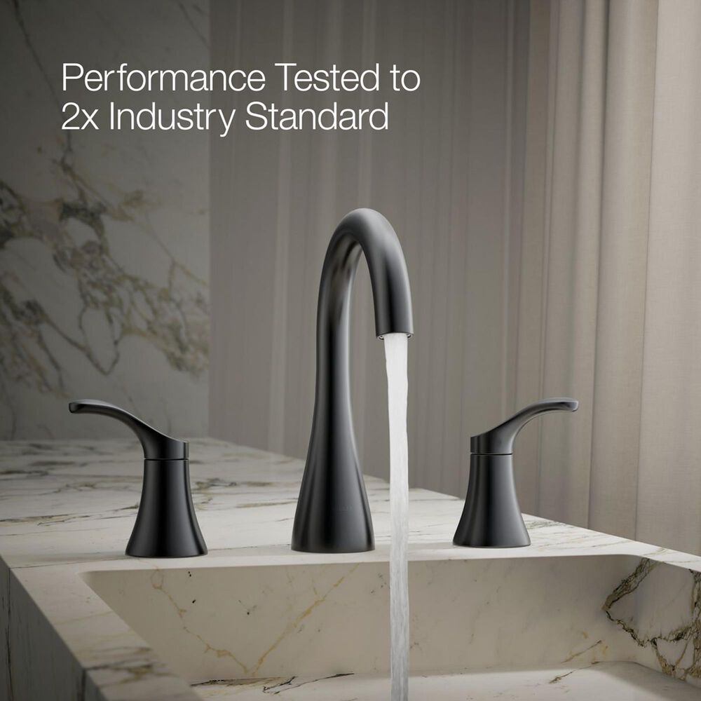 Kohler Simplice Widespread Bathroom Sink Faucet in Matte Black, , large