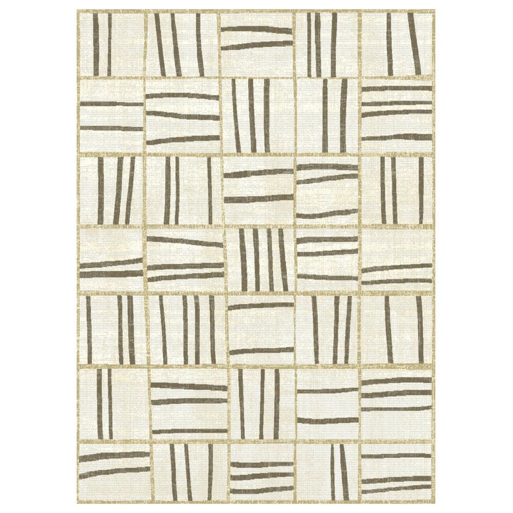 Balta Rugs Kinsella Geometric 7"10" x 10" Cream Area Rug, , large