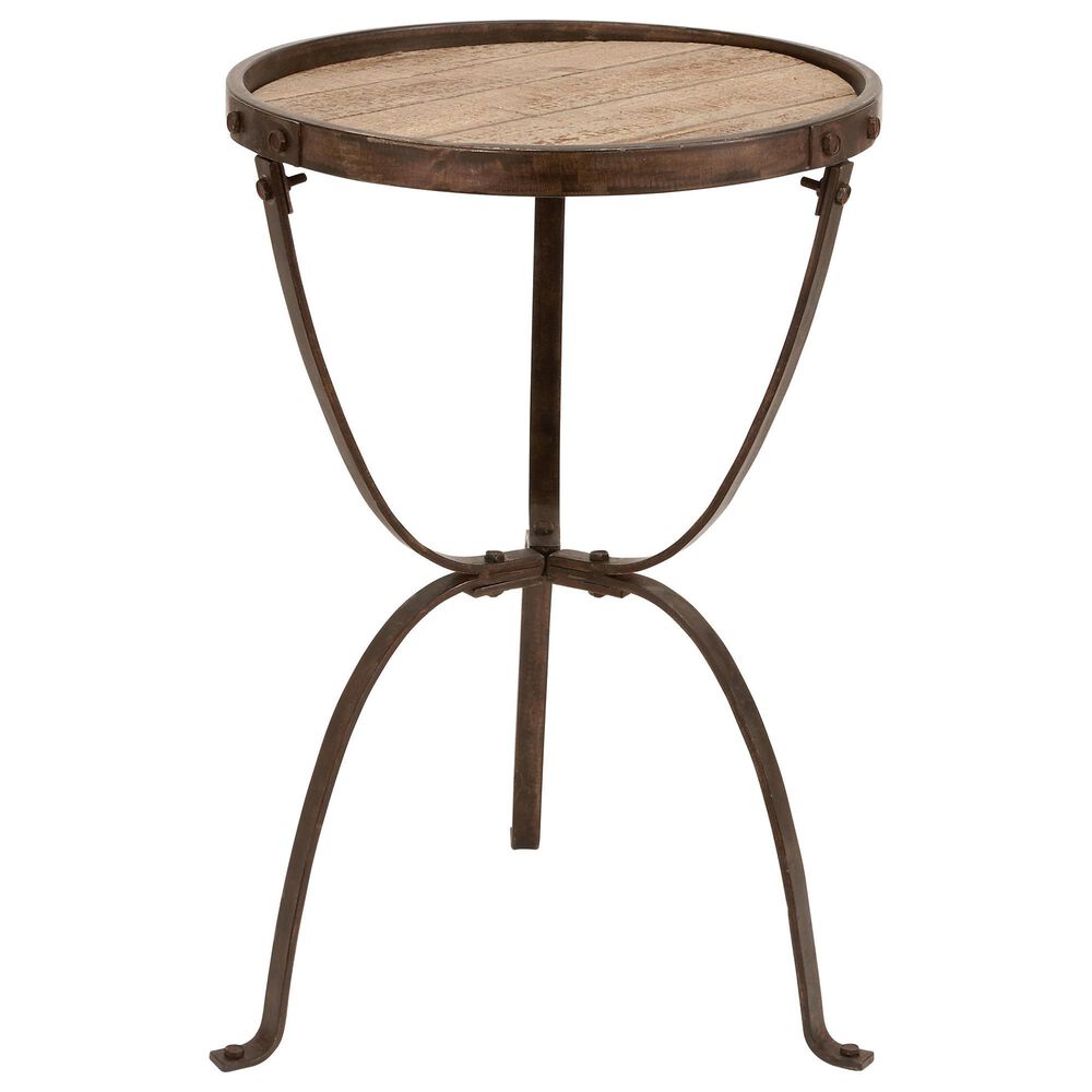 Maple and Jade 27" x 18" Side Table in Brown, , large