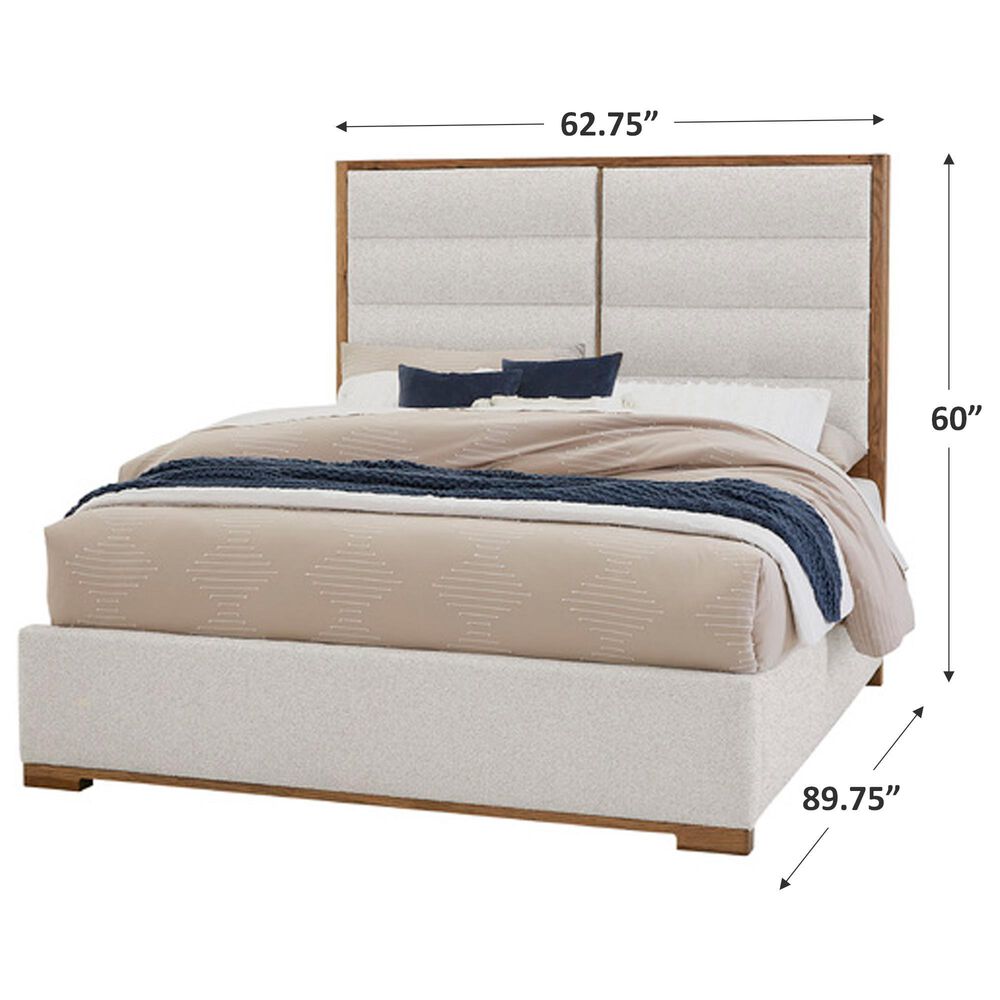 Vaughan Bassett Crafted Oak Queen Upholstered Bed in Natural, , large