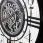Yosemite Home Decor Modern Farmhouse Gear Wall Clock in Black and White, , large