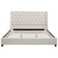 Jennifer Taylor Home Manhattan King Platform Bed in Light Beige, , large
