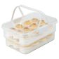 Progressive SnapLock Collapsible Deviled Egg Carrier for 24 Eggs in Clear, , large