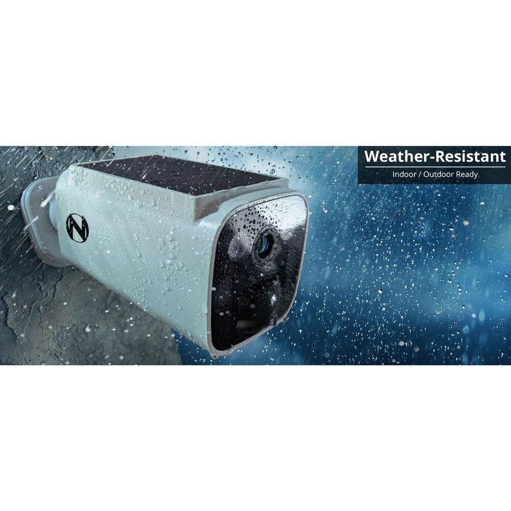 Night Owl Solar Powered Wire Free 2K Camera in White, , large