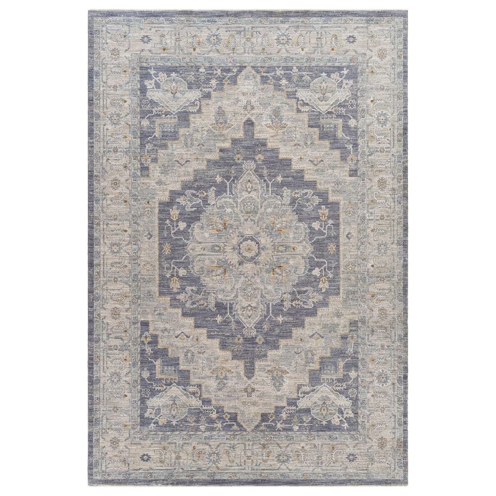 Surya Avant Garde 2"7" x 4" Gray, Beige and Denim Area Rug, , large