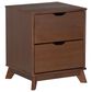 Linon Home Decor Polly 2-Drawer Nightstand in Walnut, , large