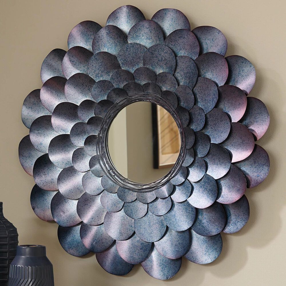 Ashley Deunoro Accent Mirror in Blue, , large