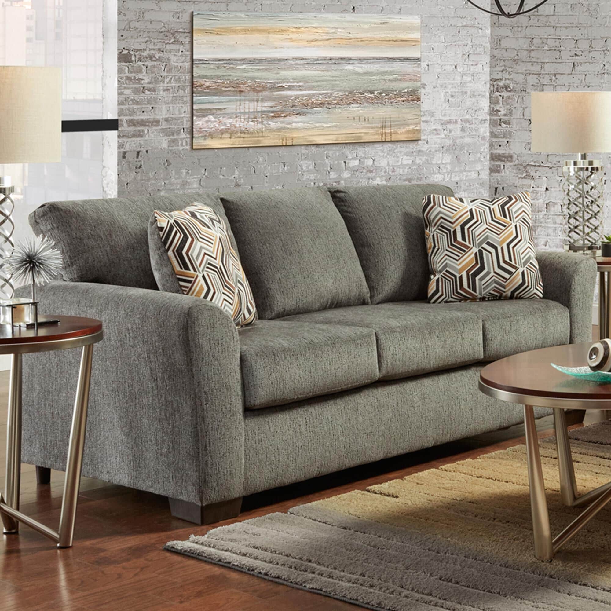 Arapahoe Home Allure Sofa in Grey Nebraska Furniture Mart