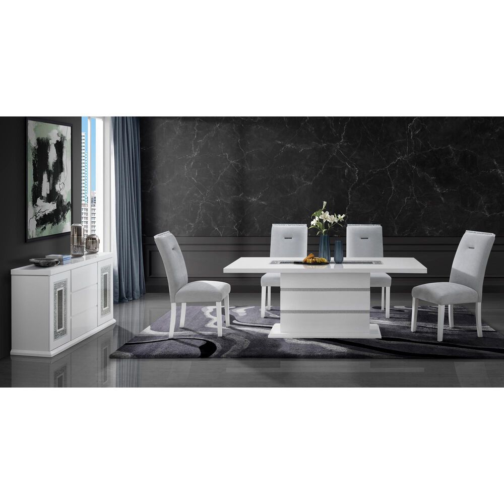 Global Furniture Usa Monaco Side Chair in White, , large