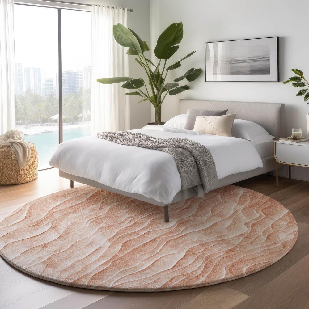 Dalyn Rug Company Pacifica PA1 8&#39; Round Coral Area Rug, , large