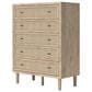 Ashley Cielden 5-Drawer Chest in Tan, , large