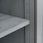 HOMLUX 39" Outdoor Kitchen Island with Stainless Table Top in Grey Blue, , large
