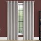 Monarch Specialties 52" x 84" Curtain Panel in Silver Solid Blackout (Set of 2), , large